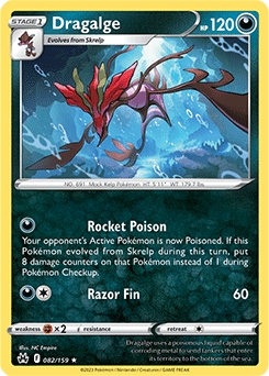 Dragalge #82 - Pokemon Crown Zenith