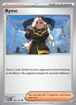 Ryme #194 - Pokemon Obsidian Flames