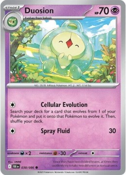 Duosion MASTERBALL HOLO #38 - Pokemon Black Bolt