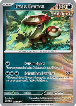 Brute Bonnet REVERSE HOLO #118 - Pokemon Twilight Masquerade