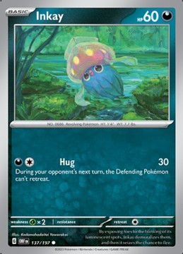 Inkay #137 - Pokemon Obsidian Flames