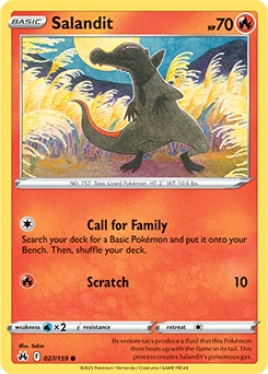 Salandit #27 - Pokemon Crown Zenith