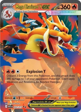 Mega Charizard Y EX #22 - Pokemon Ascended Heroes 