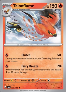 Talonflame #30 - Pokemon Paldea Evolved 