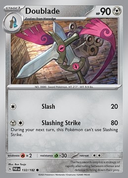 Doublade #132 - Pokemon Paradox Rift