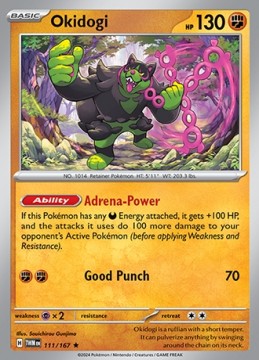 Okidogi REVERSE HOLO #111 - Pokemon Twilight Masquerade