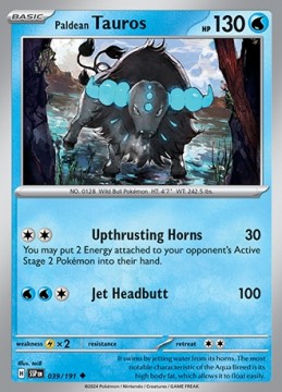 Paldean Tauros #39 - Pokemon Surging Sparks