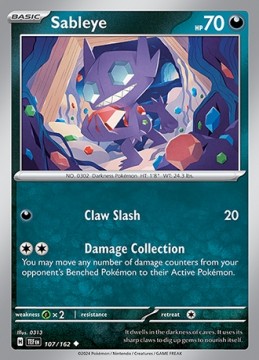 Sableye #107 - Pokemon Temporal Forces
