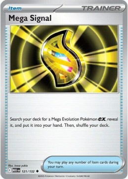 Mega Signal REVERSE HOLO #121 - Pokemon Mega Evolution