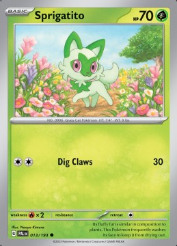 Sprigatito #13 - Pokemon Paldea Evolved