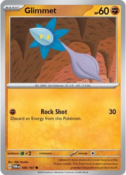 Glimmet REVERSE HOLO #108 - Pokemon Twilight Masquerade