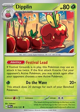 Dipplin #10 - Pokemon Prismatic Evolutions