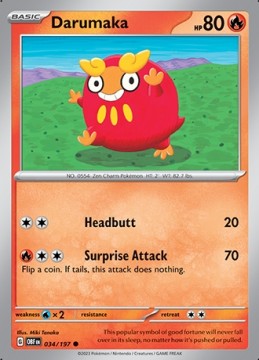 Darumaka #34 - Pokemon Obsidian Flames