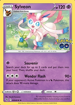 Sylveon REVERSE HOLO #35 - Pokemon Go