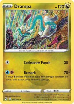 Drampa #119 - Pokemon Evolving Skies
