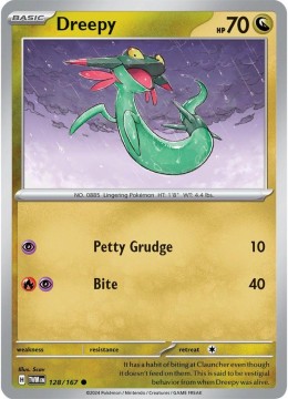 Dreepy #128 - Pokemon Twilight Masquerade