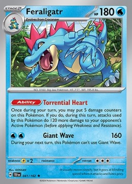 Feraligatr HOLO #41 - Pokemon Temporal Forces 