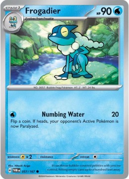 Frogadier REVERSE HOLO #57 - Pokemon Twilight Masquerade