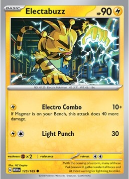 Electabuzz HOLO #125 - Pokemon Scarlet & Violet 151