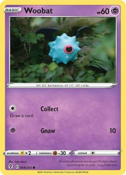 Woobat #68 - Pokemon Evolving Skies