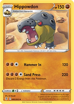 Hippowdon #85 - Pokemon Evolving Skies
