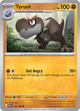 Tyrunt REVERSE HOLO #44 - Pokemon Perfect Order