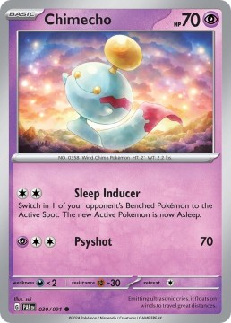 Chimecho #30 Pokemon - Paldean Fates