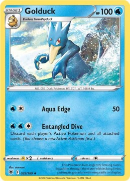 Golduck REVERSE HOLO #29 - Pokemon Astral Radiance