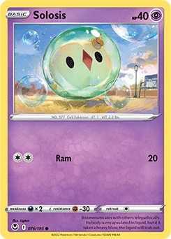 Solosis #76 - Pokemon Silver Tempest 