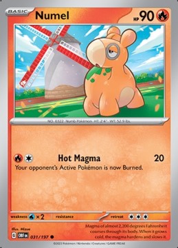 Numel #31 - Pokemon Obsidian Flames 