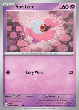 Spritzee #38 - Pokemon Prismatic Evolutions