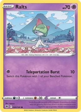 Ralts REVERSE HOLO #60 - Pokemon Astral Radiance