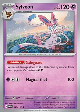 Sylveon HOLO #40 - Pokemon Prismatic Evolutions