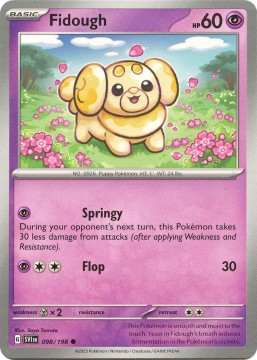 Fidough REVERSE HOLO #98 - Pokemon Scarlet & Violet