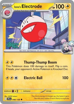 Iono's Electrode REVERSE HOLO #48 - Pokemon Journey Together