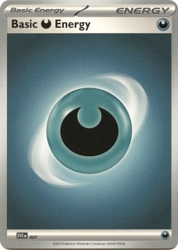 Basic Darkness Energy COSMOS HOLO #7 - Pokemon Scarlet & Violet Energy 