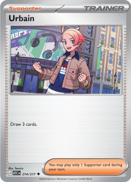 Urbain REVERSE HOLO #214 - Pokemon Ascended Heroes 