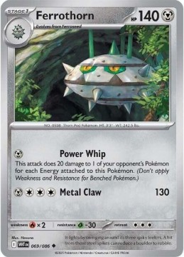 Ferrothorn MASTERBALL HOLO #69 - Pokemon White Flare 