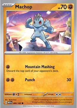 Machop #66 - Pokemon Scarlet & Violet 151