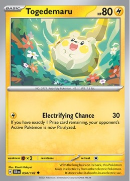Togedemaru #54 - Pokemon Stellar Crown 