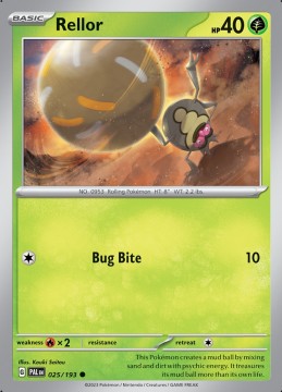 Rellor #25 - Pokemon Paldea Evolved 