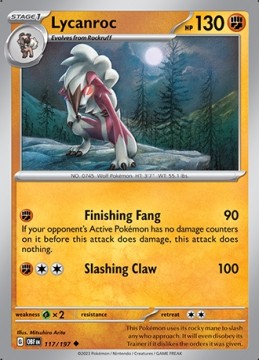 Lycanroc #117 - Pokemon Obsidian Flames