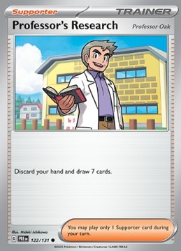 Professor's Research: Professor Oak #122 - Pokemon Prismatic Evolutions