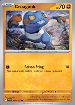 Croagunk #114 - Pokemon Paldea Evolved