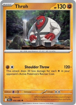 Throh REVERSE HOLO #50 - Pokemon Black Bolt