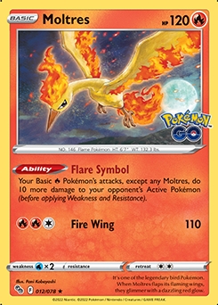 Moltres HOLO #12 - Pokemon Go