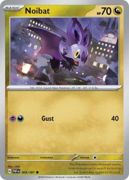 Noibat REVERSE HOLO #68 - Pokemon Paldean Fates