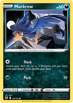 Murkrow #106 - Pokemon Silver Tempest