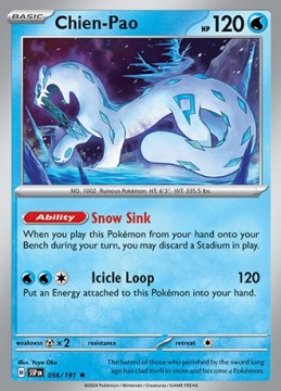 Chien-Pao REVERSE HOLO #56 - Pokemon Surging Sparks
