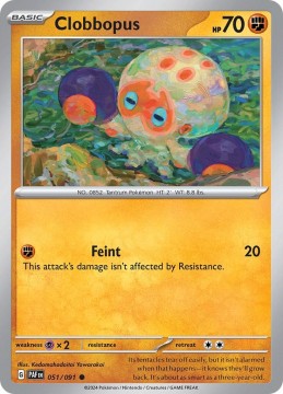 Clobbopus REVERSE HOLO #51 - Pokemon Paldean Fates